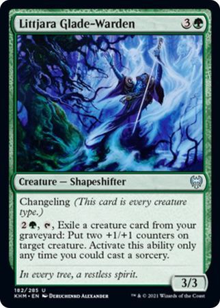 Littjara Glade-Warden 182/285 - Kaldheim Singles