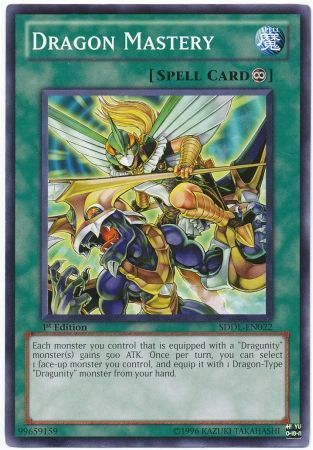 Dragon Mastery - SDDL-EN022 - Common 1st Edition Structure Deck: Dragunity Legion [SDDL] 1st Edition Singles