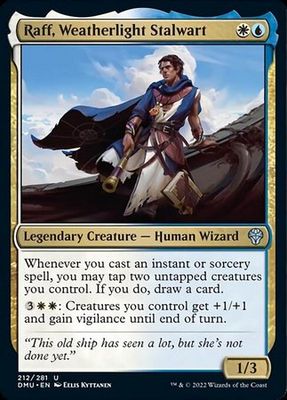 Raff, Weatherlight Stalwart 212/281 Dominaria United Singles
