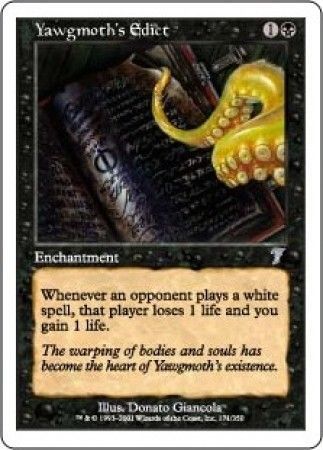 Yawgmoth&#39;s Edict MTG 7th Edition Singles
