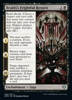 Braids&#39;s Frightful Return 085/281 - Dominaria United Singles