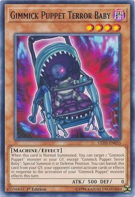 Gimmick Puppet Terror Baby - LED5-EN035 - Rare 1st Edition Legendary Duelists: Immortal Destiny Singles