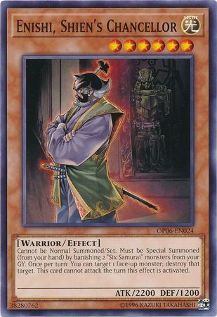Enishi, Shien&#39;s Chancellor - OP06-EN024 - Common Unlimited OTS Tournament Pack 6 (OP06) (espanol)
