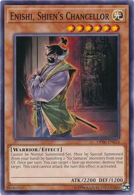Enishi, Shien&#39;s Chancellor - OP06-EN024 - Common Unlimited OTS Tournament Pack 6 (OP06) (espanol)