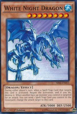 White Night Dragon - SR02-EN011 - Common 1st Edition Structure Deck: Rise of the True Dragons 1st Edition Singles