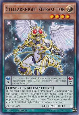 Stellarknight Zefraxciton - CROS-EN021 - Rare 1st Edition Crossed Souls 1st Edition Singles (espanol)