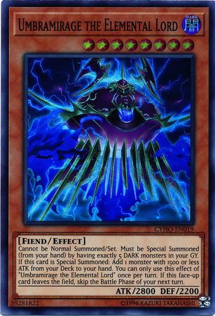 Umbramirage the Elemental Lord - CYHO-EN019 - Super Rare Unlimited Cybernetic Horizon Unlimited Singles