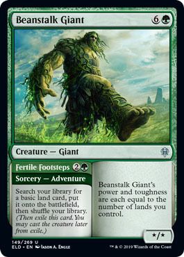 Beanstalk Giant 149/269 - Throne of Eldraine Singles (espanol)