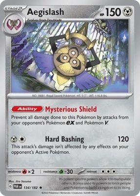 Aegislash - 134/182 - Non Holo Rare Pokemon Theme Deck Exclusives
