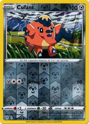 Cufant - 131/189 - Common Reverse Holo Sword &amp; Shield: Darkness Ablaze Reverse Holo Singles