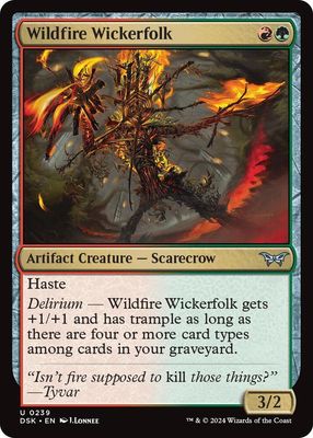 Wildfire Wickerfolk - Duskmourn: House of Horror (DSK) Duskmourn: House of Horror (Español)
