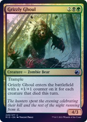Grizzly Ghoul 226/277 - Foil Innistrad: Midnight Hunt Foil Singles