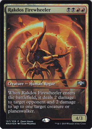 Rakdos Firewheeler - Open House Foil Promo Magic: The Gathering Promo Cards