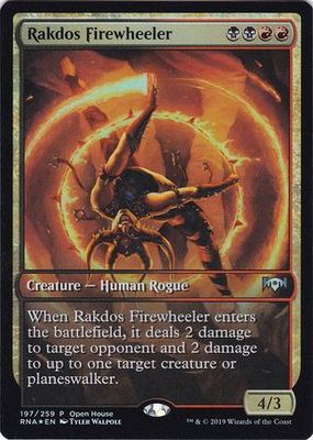 Rakdos Firewheeler - Open House Foil Promo Magic: The Gathering Promo Cards