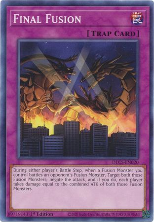 Final Fusion - DLCS-EN020 - Common 1st Edition Dragons of Legend The Complete Series 1st Edition Singles