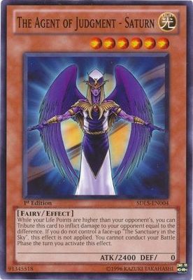 The Agent of Judgment - Saturn - SDLS-EN004 - Common 1st Edition Structure Deck: Lost Sanctuary 1st Edition Singles