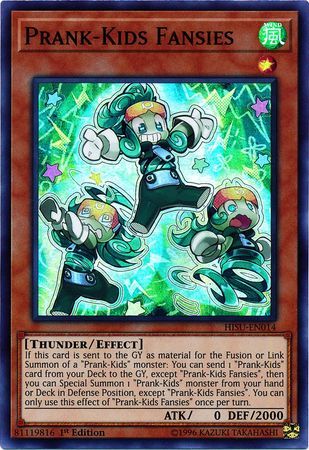 Prank-Kids Fansies - HISU-EN014 - Super Rare 1st Edition Hidden Summoners Singles