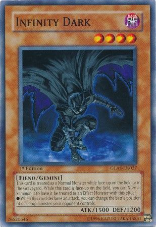 Infinity Dark - GLAS-EN027 - Common 1st Edition Gladiator&#39;s Assault [GLAS] 1st Edition Singles