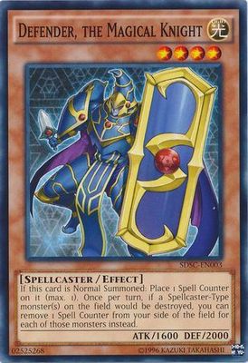Defender, the Magical Knight - SDSC-EN003 - Common Unlimited Structure Deck: Spellcaster&#39;s Command Unlimited Singles