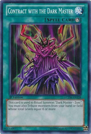 Contract with the Dark Master - LCYW-EN128 - Common 1st Edition Legendary Collection 3: Yugi&#39;s World 1st Edition Singles