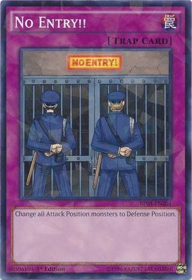 No Entry!! - BP03-EN204 - Shatterfoil Rare 1st Edition Battle Pack 3: Monster League Shatterfoil Rare 1st Edition Singles