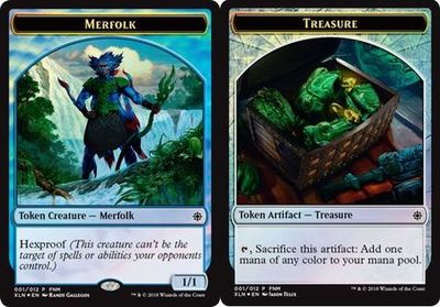 Merfolk Token 012 | Treasure Token 012 - XLN FNM Promo Rivals of Ixalan Singles (Español) -Foil-