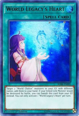 World Legacy&#39;s Heart - BLRR-EN099 - Ultra Rare 1st Edition Battles of Legend: Relentless Revenge Singles