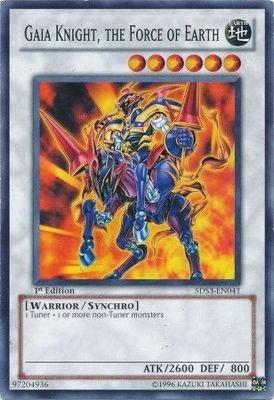 Gaia Knight, the Force of Earth - 5DS3-EN041 - Common 1st Edition Starter Deck: Duelist Toolbox 1st Edition Singles