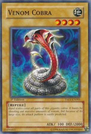 Venom Cobra - TAEV-EN005 - Common 1st Edition Tactical Evolution [TAEV] 1st Edition Singles