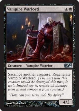 Vampire Warlord 120/249 - Magic 2014 (M14) Singles