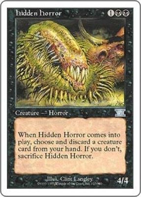 Hidden Horror MTG 6th Edition (Classic) (Magic Cards) Singles
