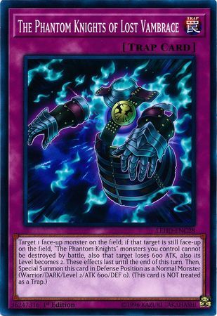 The Phantom Knights of Lost Vambrace - LEHD-ENC28 - Common 1st Edition Legendary Hero Decks 1st Edition Singles