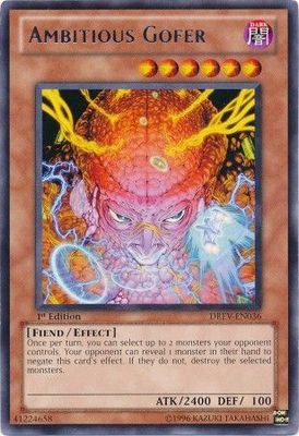 Ambitious Gofer - DREV-EN036 - Rare 1st Edition Duelist Revolution 1st Edition Singles