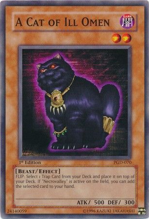 A Cat of Ill Omen - PGD-070 - Common 1st Edition Pharaonic Guardian [PGD] 1st Edition Singles