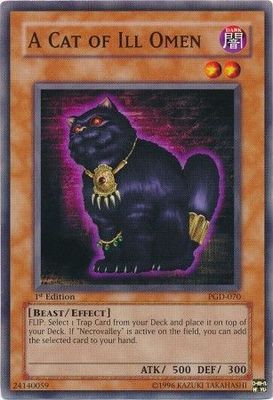 A Cat of Ill Omen - PGD-070 - Common 1st Edition Pharaonic Guardian [PGD] 1st Edition Singles