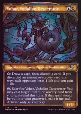 Vohar, Vodalian Desecrator 325 - Showcase Stained Glass - Foil Dominaria United Collector Booster Foil Singles