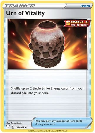 Urn of Vitality - 139/163 - Uncommon Sword &amp; Shield: Battle Styles Singles