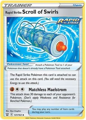 Rapid Strike Scroll of Swirls - 131/163 - Uncommon Sword &amp; Shield: Battle Styles Singles