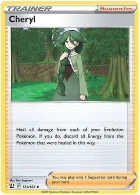 Cheryl - 123/163 - Uncommon Sword &amp; Shield: Battle Styles Singles