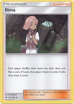 Ilima - 121/149 - Uncommon Sun &amp; Moon (Base Set) Singles