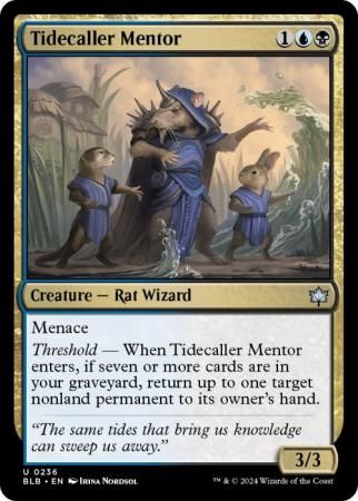 Tidecaller Mentor 236 Bloomburrow Singles