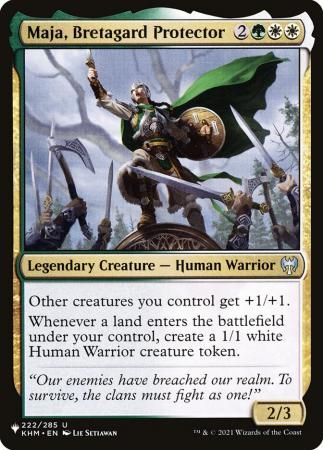 Maja, Bretagard Protector 222/285 - The List The List Singles