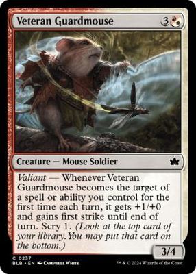 Veteran Guardmouse 237 Bloomburrow Singles