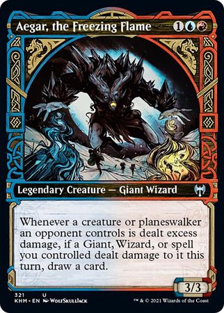 Aegar, the Freezing Flame 321 - Showcase Kaldheim Collector Booster Singles