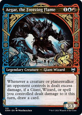 Aegar, the Freezing Flame 321 - Showcase Kaldheim Collector Booster Singles