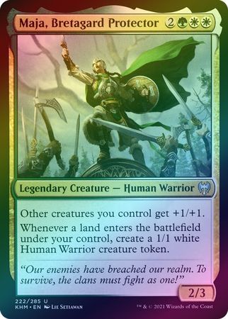 Maja, Bretagard Protector 222/285 - Foil Kaldheim Foil Singles