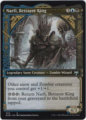 Narfi, Betrayer King 329 - Showcase Kaldheim Collector Booster Singles
