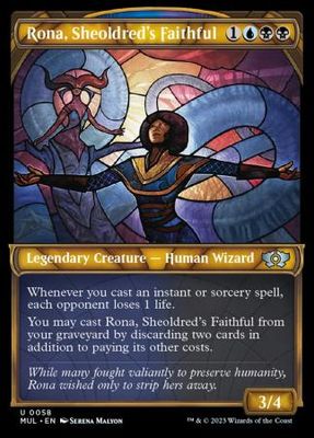 Rona, Sheoldred&#39;s Faithful 0058 Showcase March of the Machine Multiverse Legend Singles