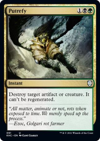 Putrefy 091 Kaldheim Commander Singles