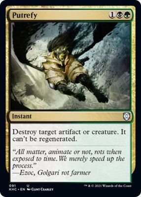Putrefy 091 Kaldheim Commander Singles
